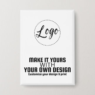 Custom Personalized Rectangle Button Template
