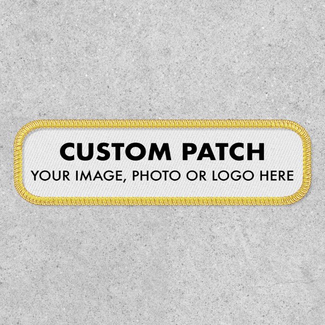 Custom Personalized RECTANGLE PATCH (Front)