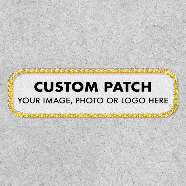 Custom Personalized RECTANGLE PATCH | Zazzle