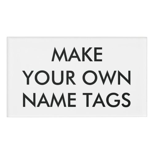 Custom Personalized Rectangular Name Tag  Badge