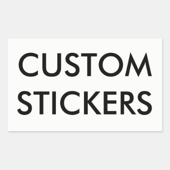 Custom Personalized Rectangular Stickers Blank by CustomBlankTemplates at Zazzle