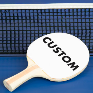 Custom Personalized RED Backed Table Tennis Ping Pong Paddle