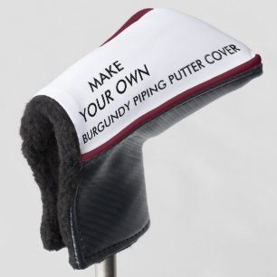 Custom Personalized Red Putter Golf Club Cover