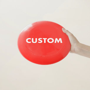 Custom Personalized RED Ultimate Wham-O Frisbee