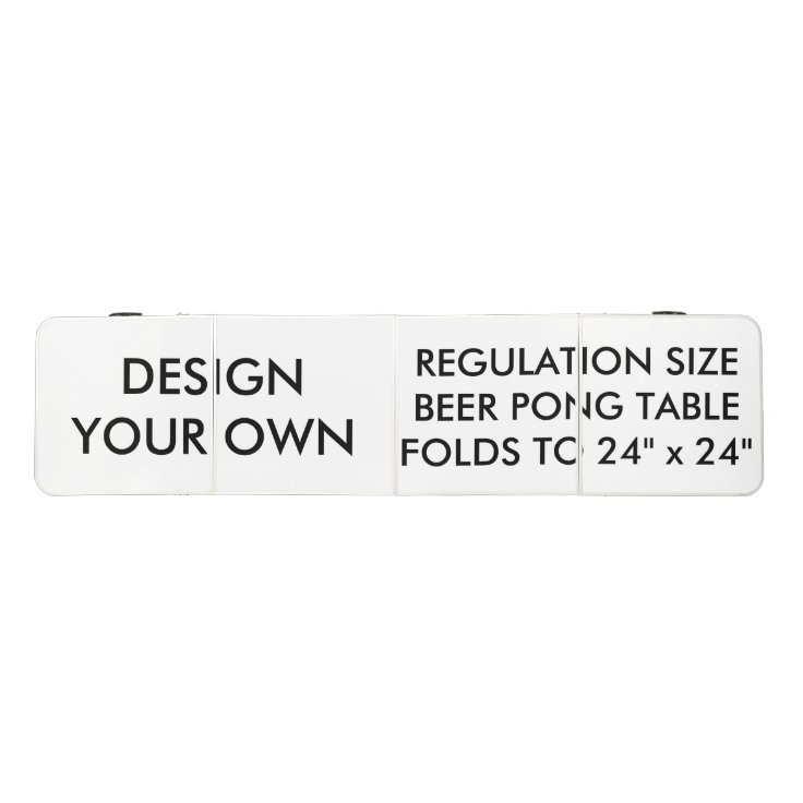 Custom Personalized Regulation Pro Beer Pong Table Zazzle