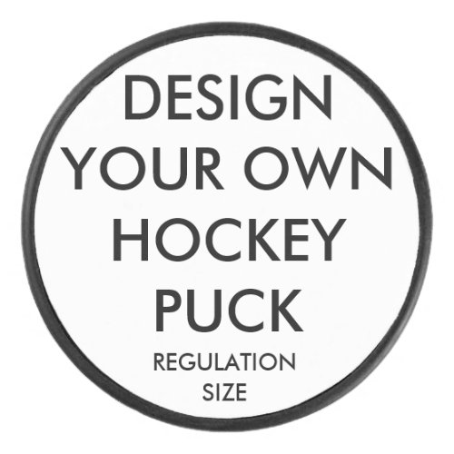 Custom Personalized Regulation Size Hockey Puck