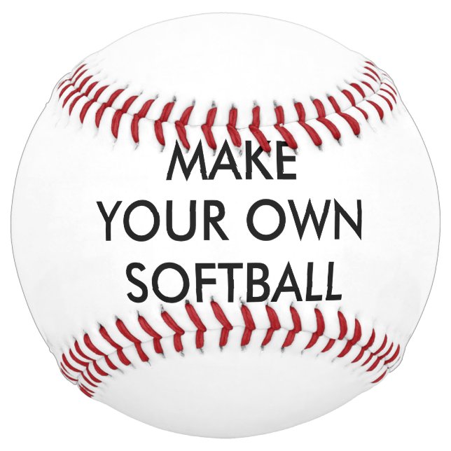 Custom Personalized Regulation Size Softball (Front)