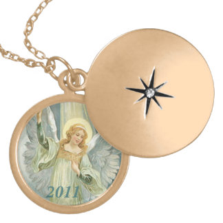 Custom Personalized Religious Angel  Necklace