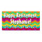 Custom Personalized Retirement Banner Poster