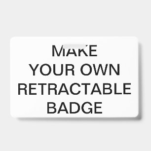 Custom Personalized RETRACTABLE BADGE & CLIP