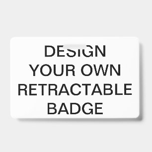 Custom Personalized RETRACTABLE BADGE & CLIP