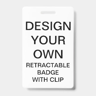 Custom Personalized RETRACTABLE BADGE & CLIP