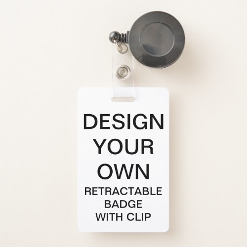 Custom Personalized RETRACTABLE BADGE  CLIP
