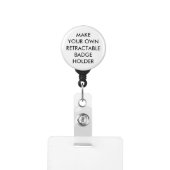 Custom Personalized Retractable Badge Holder (Badge Clip Front)