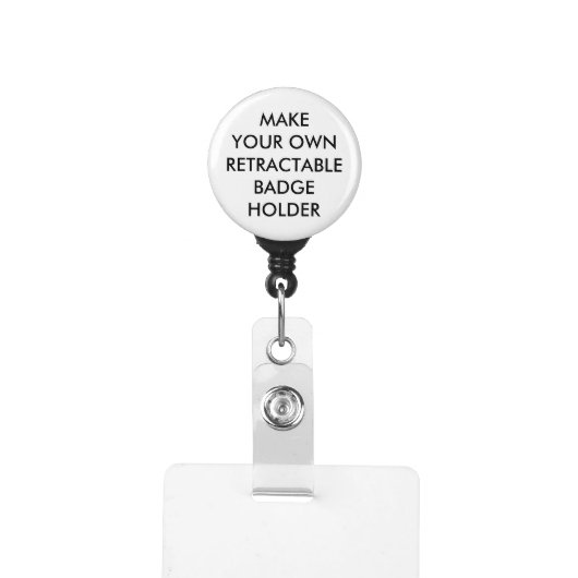 Custom Personalized Retractable Badge Holder (Badge Clip Front)