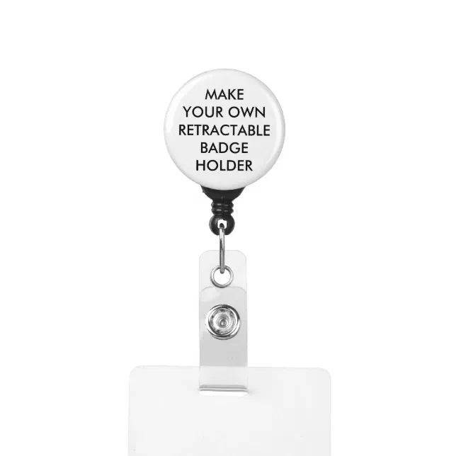 Custom Personalized Retractable Badge Holder | Zazzle