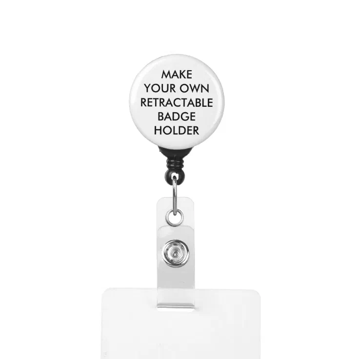 Custom Personalized Retractable Badge Holder Zazzle