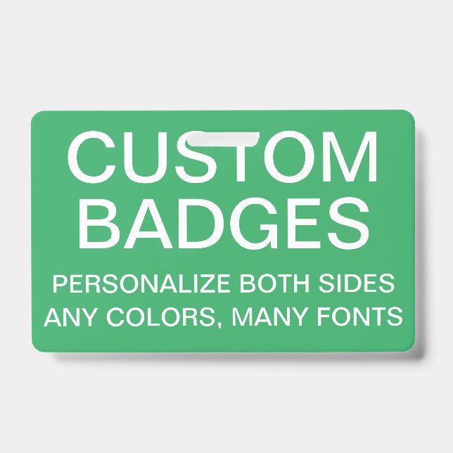 Custom Personalized RETRACTABLE BADGE Template (Front)