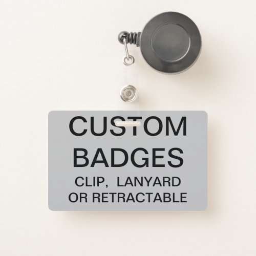 Custom Personalized RETRACTABLE BADGE Template