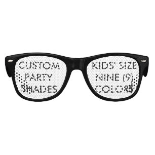 Custom Personalized Retro Party Shades Blank