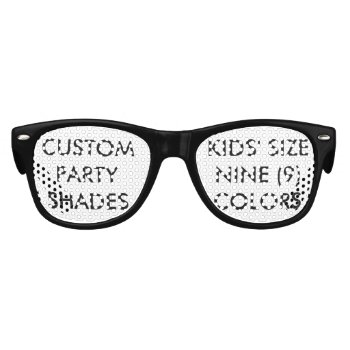 Custom Personalized Retro Party Shades Blank by CustomBlankTemplates at Zazzle