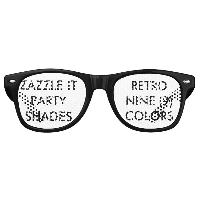 Custom Personalized Retro Party Shades Blank (Front)