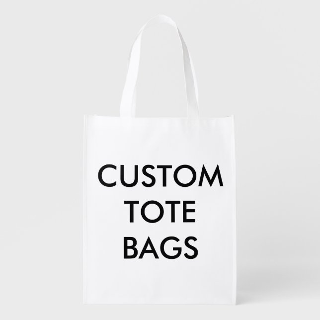Custom Personalized Reusable Bag Blank Template (Front)