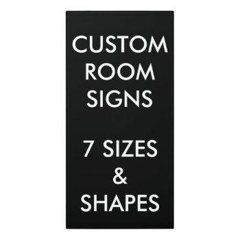Custom Personalized Room Sign Blank Template by CustomBlankTemplates at Zazzle