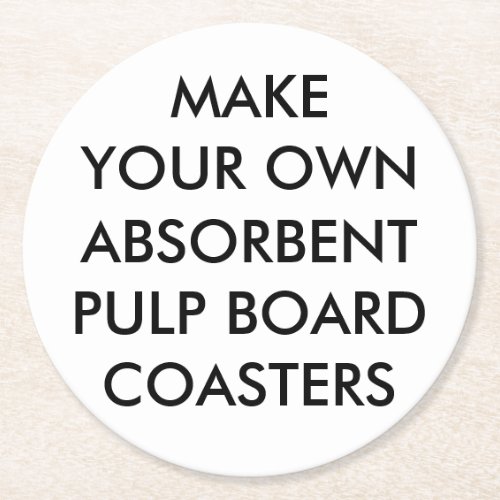 Custom Personalized Round Absorbent Coasters