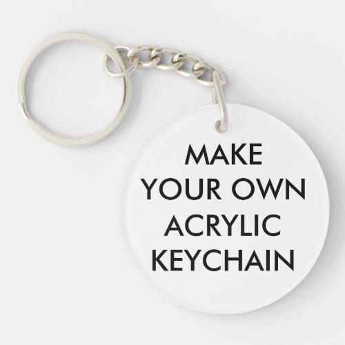 Custom Personalized Round Acrylic Keychain
