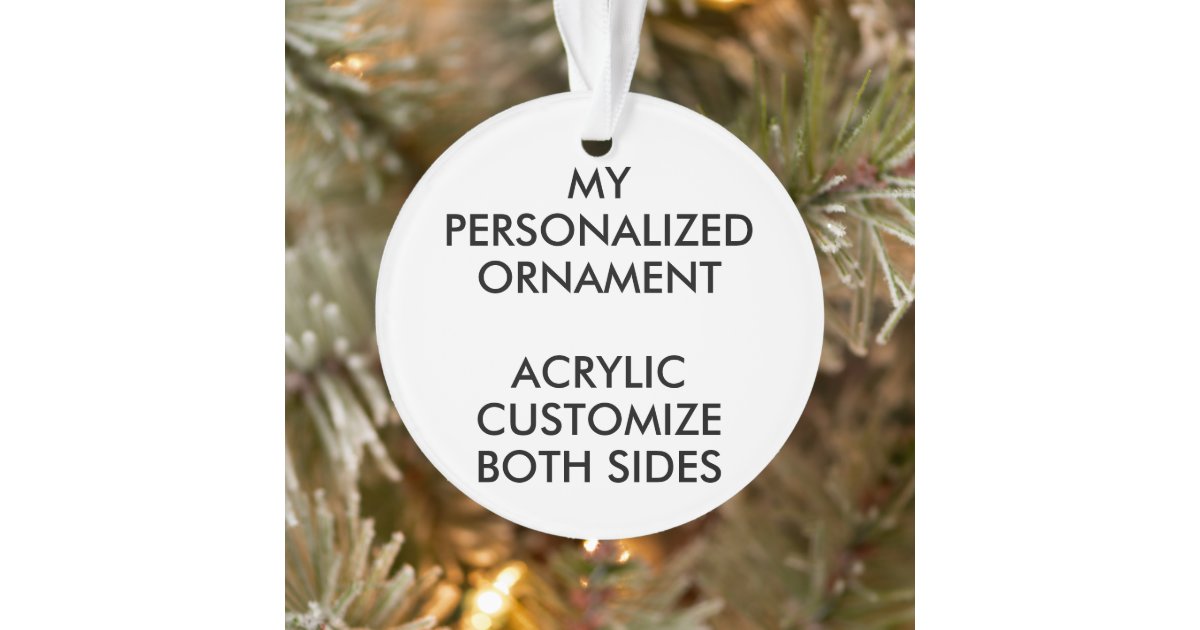 Custom Acrylic Ornaments