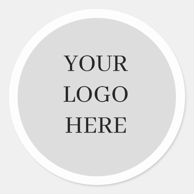 Custom Personalized Round Business Logo Stickers (Front)
