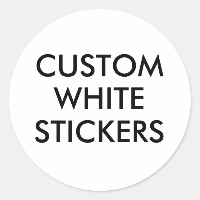 Custom Personalized Round Circular Circle Stickers (Front)