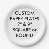 Create Your Own 7 Round Paper Plate