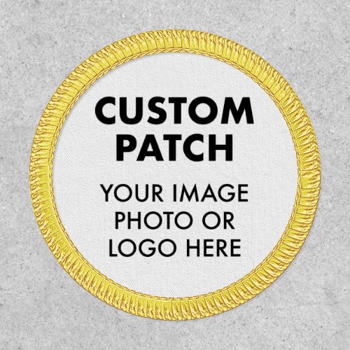 Custom Personalized ROUND PATCH