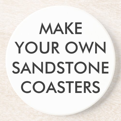 Custom Personalized Round Sandstone Stone Coaster