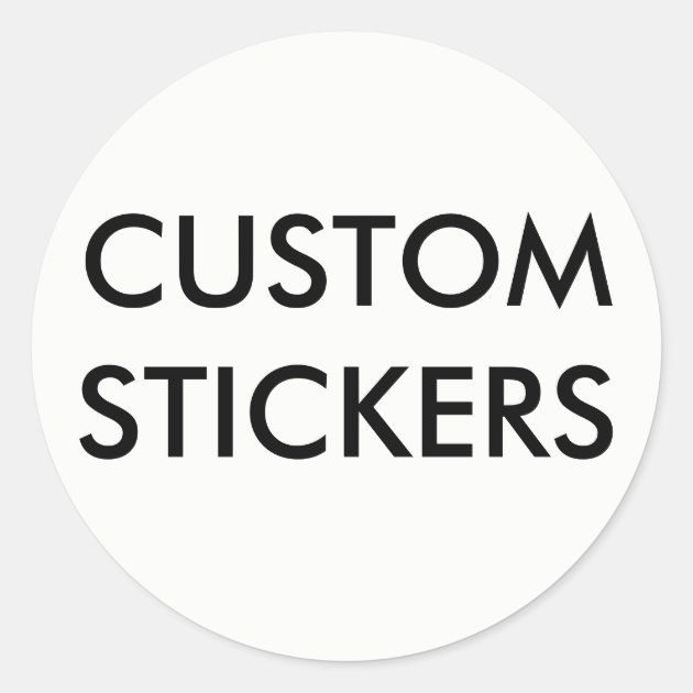 personalized round stickers