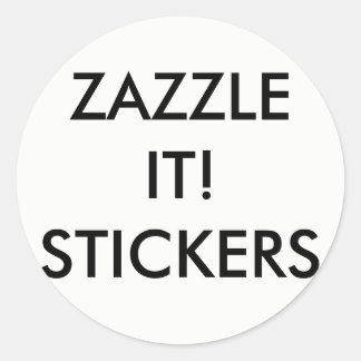 Custom Personalized Round Stickers Blank