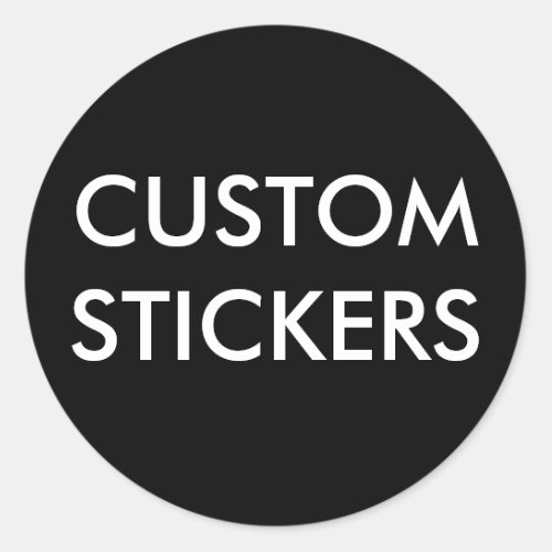 Custom Personalized Round Stickers Blank