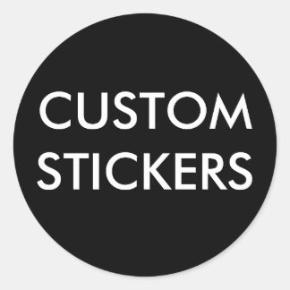 Custom Personalized Round Stickers Blank