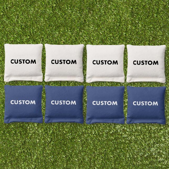 Custom Personalized ROYAL BLUE Cornhole Bag Toss (Set)