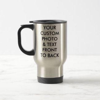 Custom Personalized S. Steel PHOTO TRAVEL MUG