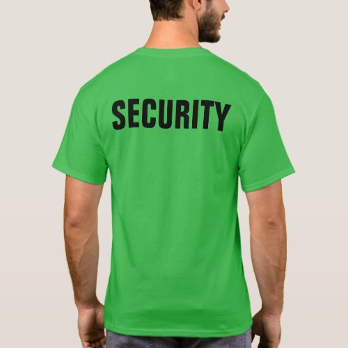Custom Personalized Security T_Shirt