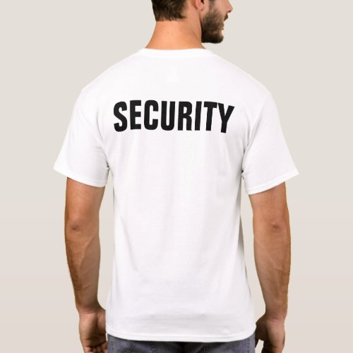 Custom Personalized Security T_Shirt