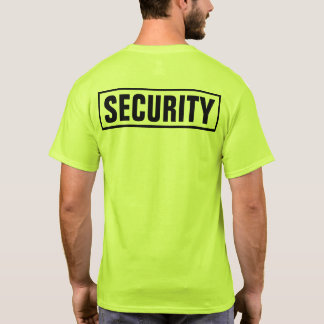 Custom Personalized Security T-Shirt