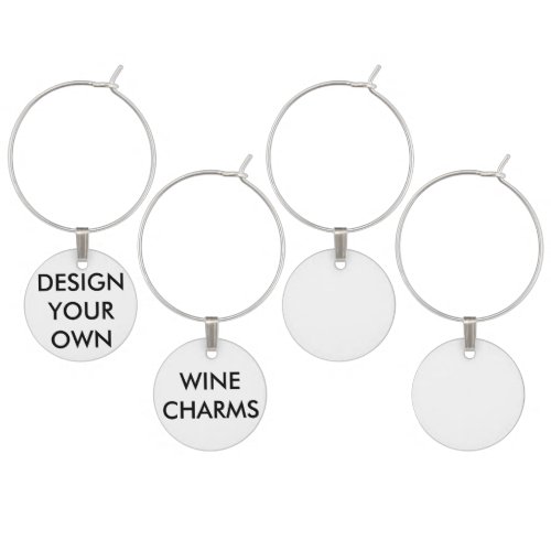 Custom Personalized Set of Wine Glass Stem Charms