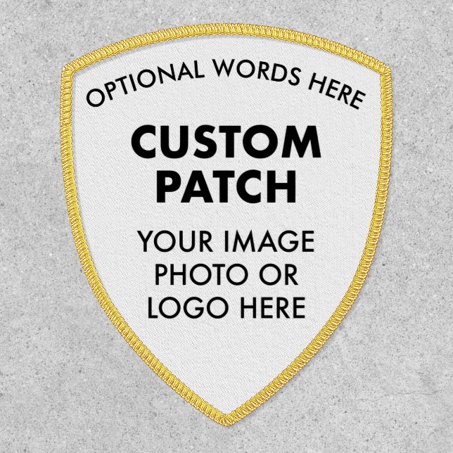 Custom Personalized SHIELD PATCH (Front)