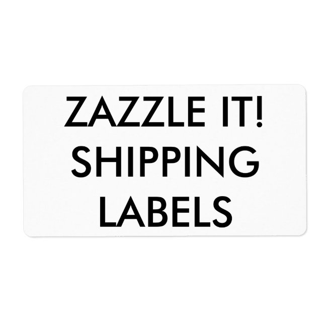 Custom Personalized Shipping Labels Blank Template (Front)