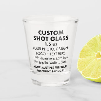 Custom Personalized Shot Glass 1.5oz