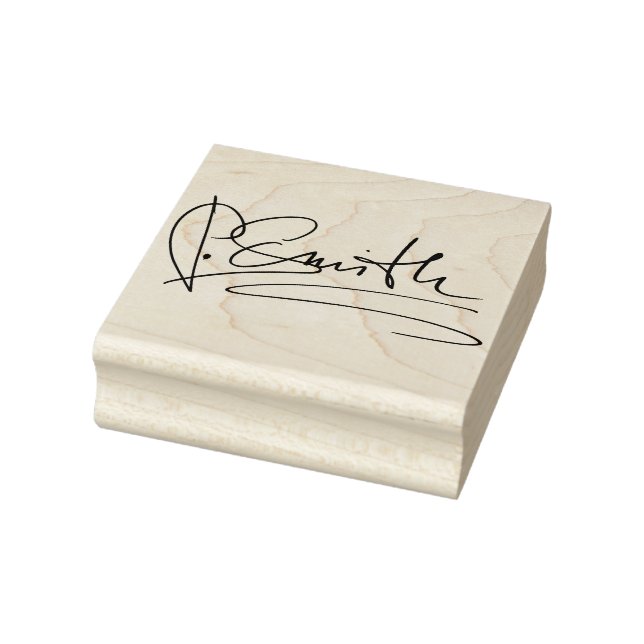 Custom Personalized Signature Medium Rubber Stamp (Stamp)
